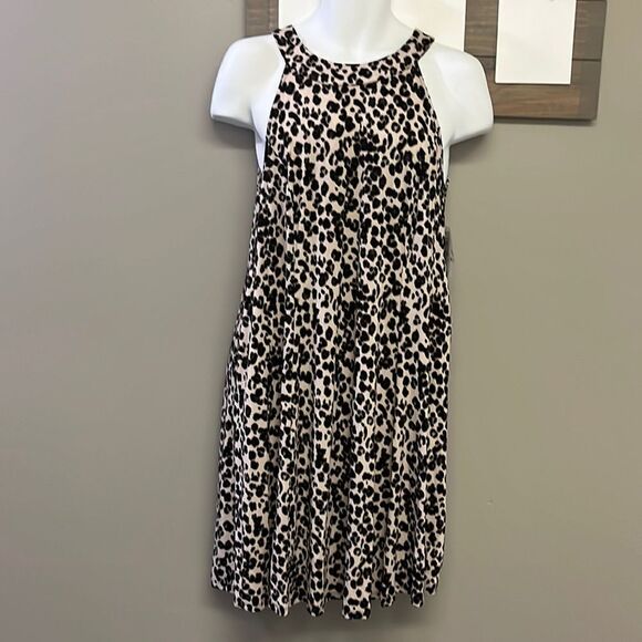 Torrid Leopard Super Soft Knit Sleeveless A-Line Flowy Sundress- Size 1=1X=14/16 - Picture 1 of 16
